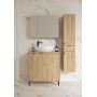 Cersanit Ovida szafka 79,4x14,1x59,2 cm z lustrem dąb S1058-016 zdj.4