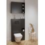 Cersanit Larga szafka 20x20,6x60 cm boczna wisząca antracyt S164-041 zdj.4