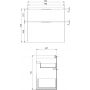 Cersanit City szafka 80 cm podumywalkowa wisząca biały połysk S584-018-DSM zdj.2