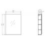 Cersanit Moduo szafka 60 cm lustrzana wisząca biała S590-018-DSM zdj.7