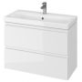 Cersanit Moduo umywalka z szafką 80 cm zestaw meblowy Slim biały S801-225-DSM zdj.1