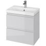 Cersanit Moduo umywalka z szafką 60 cm zestaw meblowy Slim biały/szary S801-226-DSM zdj.1