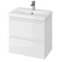 Cersanit Moduo umywalka z szafką 60 cm zestaw meblowy Slim biały S801-227-DSM zdj.1