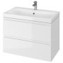Zestaw Cersanit Moduo umywalka z szafką 80 cm zestaw meblowy EcoBox biały S801-221-ECO zdj.1