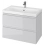 Zestaw Cersanit Moduo umywalka z szafką 80 cm zestaw meblowy EcoBox biały/szary S801-220-ECO zdj.1
