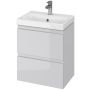 Cersanit Moduo Slim umywalka z szafką 50 cm zestaw meblowy EcoBox biały/szary S801-228-ECO zdj.1