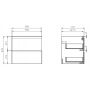 Zestaw Cersanit Moduo umywalka z szafką 60 cm zestaw meblowy EcoBox biały/szary S801-222-ECO zdj.10