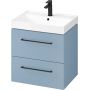 Cersanit Larga zestaw 60 cm szafka podumywalkowa z blatem niebieski/biały (S932023, S932071) zdj.23