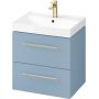 Cersanit Larga zestaw 60 cm szafka podumywalkowa z blatem niebieski/biały (S932023, S932071) zdj.21