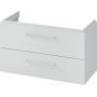 Cersanit Larga zestaw 100 cm szafka podumywalkowa z blatem szary/biały (S932025, S932078) zdj.19