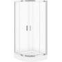 Cersanit Arteco kabina prysznicowa 90x90 cm półokrągła chrom/szkło przezroczyste S157-002 zdj.1