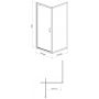 Zestaw Cersanit Arteco kabina prysznicowa 80x80 cm kwadratowa z brodzikiem Tako białym chrom/szkło przezroczyste (S157009, S204011) zdj.3