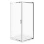 Zestaw Cersanit Arteco kabina prysznicowa 90x90 cm kwadratowa z brodzikiem Tako chrom/szkło przezroczyste (S157010, S204012) zdj.2