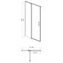 Cersanit Moduo drzwi prysznicowe 80 cm lewe chrom/szkło przezroczyste S162-003 zdj.2