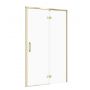 Cersanit Larga drzwi prysznicowe 120 cm uchylne złoty mat/szkło przezroczyste S164-064 zdj.1