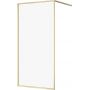 Cersanit Larga ścianka prysznicowa walk-in 100 cm złoty mat/szkło przezroczyste S164-073 zdj.1