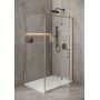 Cersanit Larga ścianka prysznicowa walk-in 120 cm złoty mat/szkło przezroczyste S164-074 zdj.4