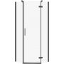 Cersanit City kabina prysznicowa 80x80 cm pięciokątna prawa czarny mat/szkło przezroczyste S584-077 zdj.1