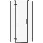 Cersanit City kabina prysznicowa 80x80 cm pięciokątna lewa czarny mat/szkło przezroczyste S584-078 zdj.1