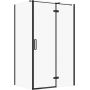 Cersanit City kabina prysznicowa 120x90 cm prostokątna prawa czarny mat/szkło przezroczyste S584-090 zdj.1