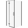 Cersanit City kabina prysznicowa 90x90 cm kwadratowa lewa czarny mat/szkło przezroczyste S584-102 zdj.1
