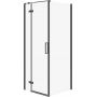 Cersanit City kabina prysznicowa 80x80 cm kwadratowa lewa czarny mat/szkło przezroczyste S584-106 zdj.1