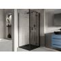 Cersanit City kabina prysznicowa 80x80 cm kwadratowa lewa czarny mat/szkło przezroczyste S584-106 zdj.4