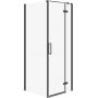 Cersanit City kabina prysznicowa 80x80 cm kwadratowa prawa czarny mat/szkło przezroczyste S584-107 zdj.1