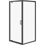 Cersanit Arteco kabina prysznicowa 80x80 cm kwadratowa czarny mat/szkło przezroczyste S913-015 zdj.1