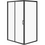 Cersanit Arteco kabina prysznicowa 120x90 cm prostokątna czarny mat/szkło przezroczyste S913-018 zdj.1