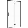 Cersanit Larga drzwi prysznicowe 120 cm prawe czarny/szkło przezroczyste S932-126 zdj.1