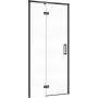 Cersanit Larga drzwi prysznicowe 100 cm lewe czarny/szkło przezroczyste S932-129 zdj.1