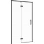 Cersanit Larga drzwi prysznicowe 120 cm lewe czarny/szkło przezroczyste S932-130 zdj.1