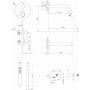 Cersanit Zen zestaw wannowo-prysznicowy podtynkowy termostatyczny chrom S952-034 zdj.2