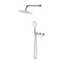 Cersanit Virgo zestaw prysznicowy podtynkowy z deszczownicą chrom S952-047 zdj.1