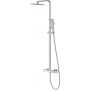 Cersanit Larga zestaw prysznicowy ścienny termostatyczny z deszczownicą chrom S952-049 zdj.1