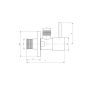 Cersanit Universal zawór kątowy czarny gun metal S1056-006 zdj.2