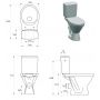 Cersanit MITO Cersania II SimpleOn zestaw WC kompakt z deską wolnoopadającą Slim biały K11-2340 zdj.2