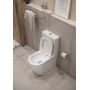 Cersanit Bonica kompakt WC z deską wolnoopadającą ze spłukiwaniem wirowym biały K3028-001 zdj.9