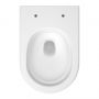 Cersanit Remo miska WC z deską wolnoopadającą wisząca bez kołnierza ze spłukiwaniem wirowym biały połysk S4035-001 zdj.4