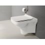 Zestaw Cersanit Como CleanOn Set 881 miska WC CleanOn z deską wolnoopadającą i stelaż podtynkowy Aqua z przyciskiem Link chrom S701-204 zdj.9