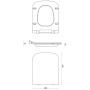 Zestaw Cersanit City Square CleanOn miska WC z deską sedesową Slim i stelaż podtynkowy Aqua 52 z przyciskiem Accento Square szkło czarne S701-401 zdj.12