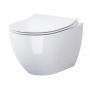 Zestaw Cersanit Zen Set B226 miska WC Clean On z deską wolnoopadającą slim i stelaż podtynkowy z przyciskiem spłukującym Accento Circle chrom błyszczący S701-411 zdj.4