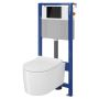 Zestaw Cersanit Inverto Set B230 miska WC wisząca StreamOn z deską wolnoopadającą oraz stelażem podtynkowym Aqua i przyciskiem Accento Circle S701-424 zdj.13
