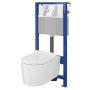 Zestaw Cersanit Inverto miska WC wisząca StreamOn z deską wolnoopadającą oraz stelażem podtynkowym Aqua i przyciskiem Accento Circle S701-425 zdj.12