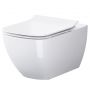 Zestaw Cersanit Virgo miska WC wisząca CleanOn z deską wolnoopadającą biały S701-427 zdj.1