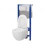 Zestaw Cersanit Zen miska WC CleanOn z deską wolnoopadającą i stelaż podtynkowy Aqua 2.0 S701-925 zdj.4