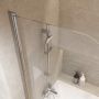 Cersanit Easy New parawan nawannowy 70 cm jednoskrzydłowy chrom/szkło przezroczyste S301-289 zdj.6