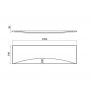 Cersanit Virgo/Zen panel czołowy do wanny 190 cm biały S401-114 zdj.2