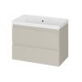 Cersanit Moduo umywalka 80x38 cm prostokątna ścienna-meblowa biała K116-012 zdj.3